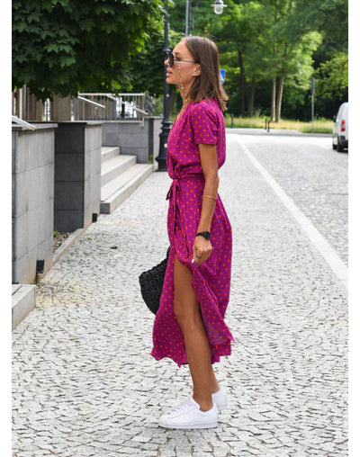 Suzanne - Elegante V-hals jurk