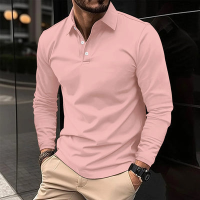 H.L Casual Long-Sleeved Polo