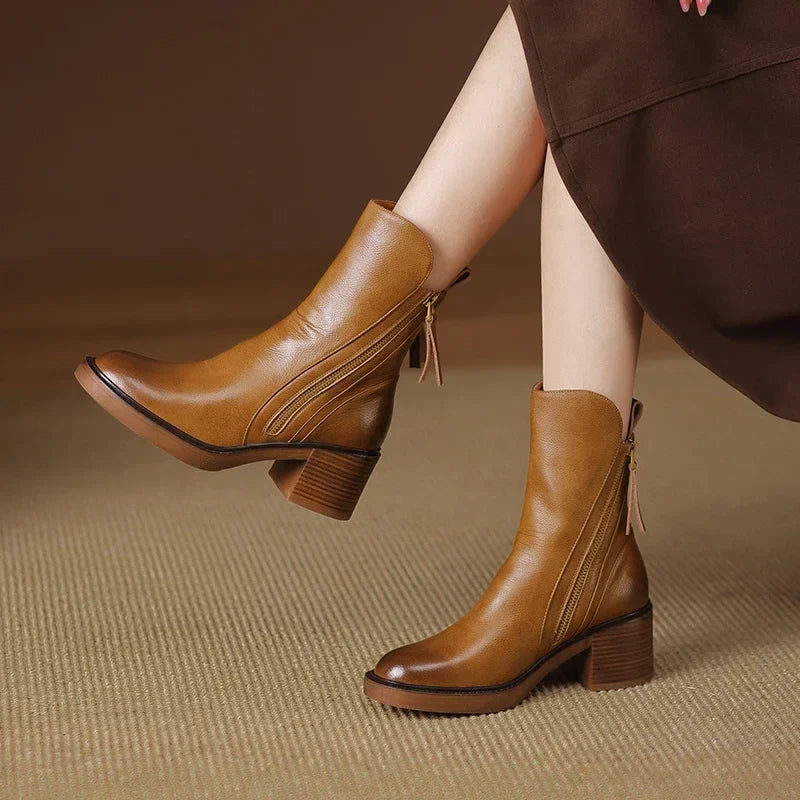 Granzia Leather Ankle Boots