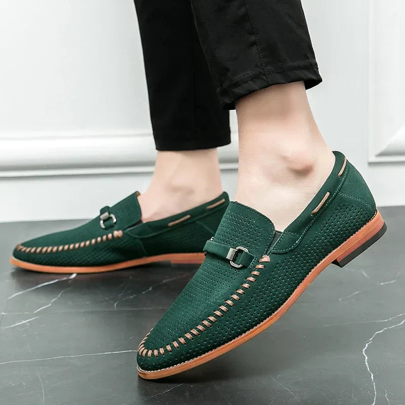 Giovanni Suede Loafers