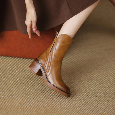 Granzia Leather Ankle Boots