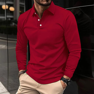 H.L Casual Long-Sleeved Polo