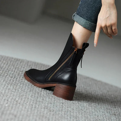 Granzia Leather Ankle Boots