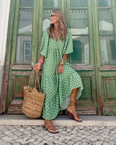 Fleur | Maxi jurk met Boheemse Stijl