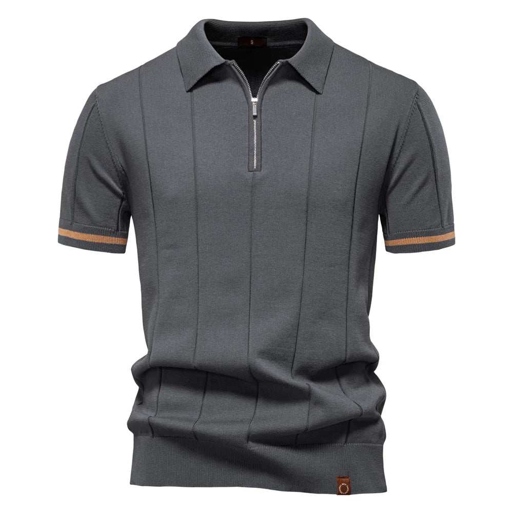 Van der Hulst™ | Heren Polo Shirt Met Rits