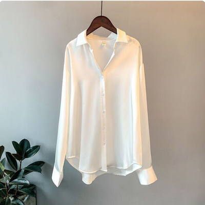BRIGET ELEGANT WOMAN'S SATIN SHIRT