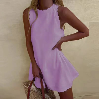 Oriane Ruffled Sleeveless Tank Dress