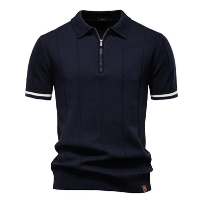 Van der Hulst™ | Heren Polo Shirt Met Rits