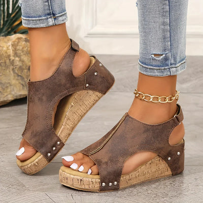Mila - Handcrafted suede leather sandals