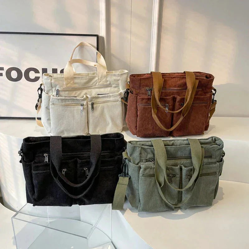 Gemma Luxe Everyday Corduroy Tote