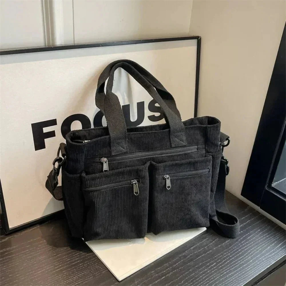 Gemma Luxe Everyday Corduroy Tote