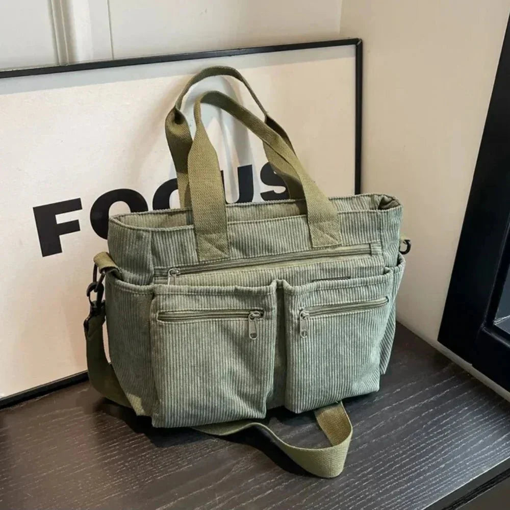 Gemma Luxe Everyday Corduroy Tote