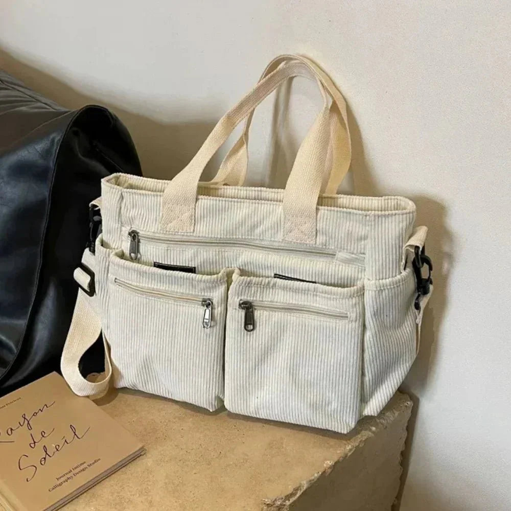 Gemma Luxe Everyday Corduroy Tote