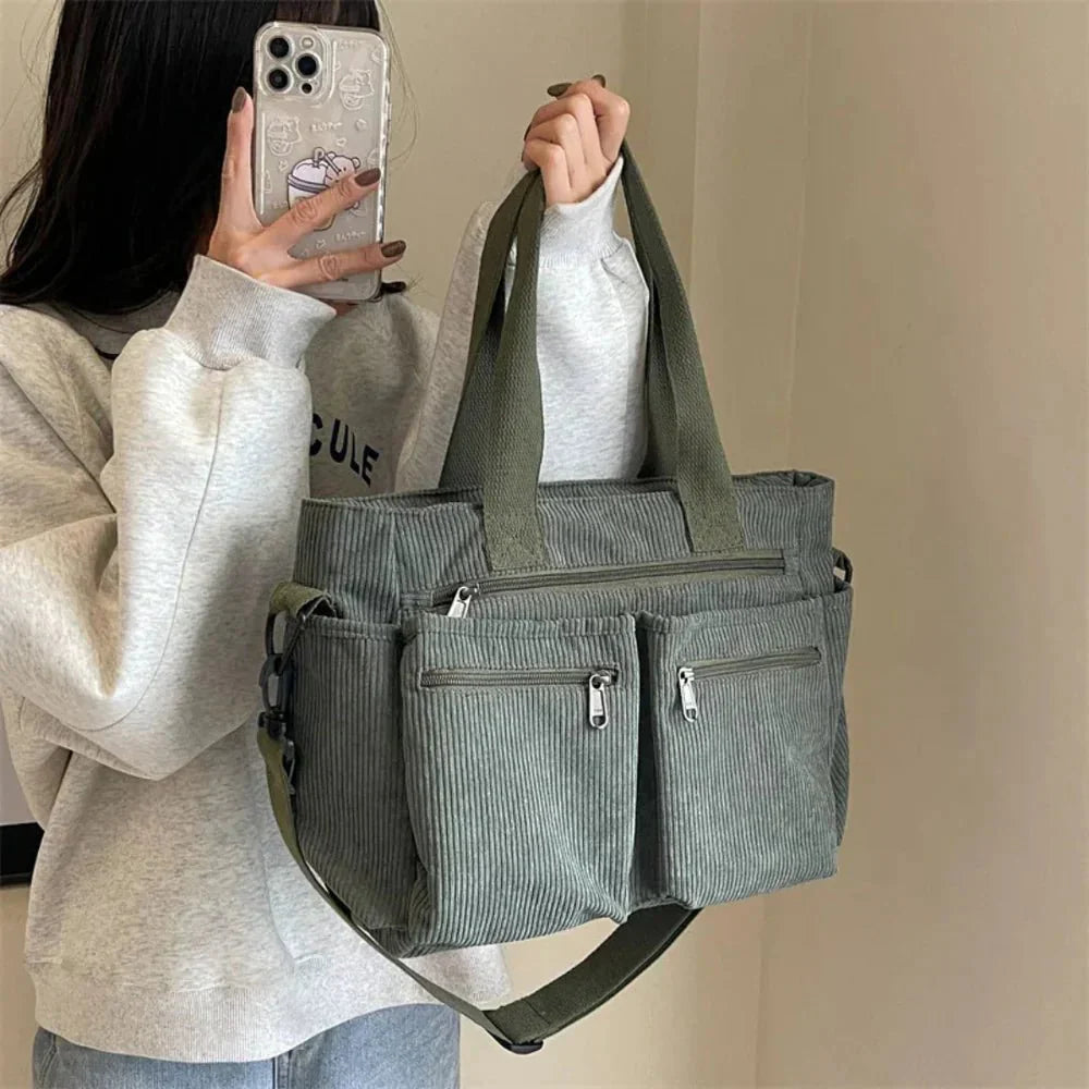 Gemma Luxe Everyday Corduroy Tote