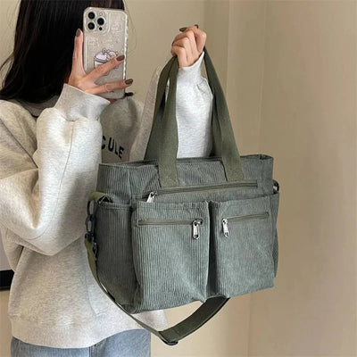Gemma Luxe Everyday Corduroy Tote