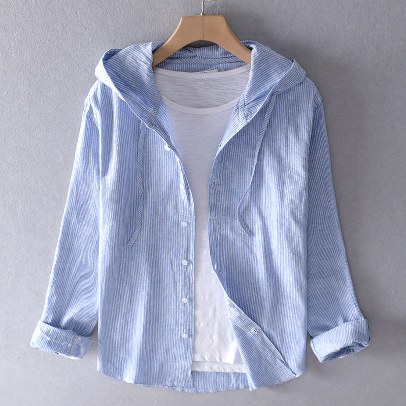 Elena - Lightweight Hooded Blouse