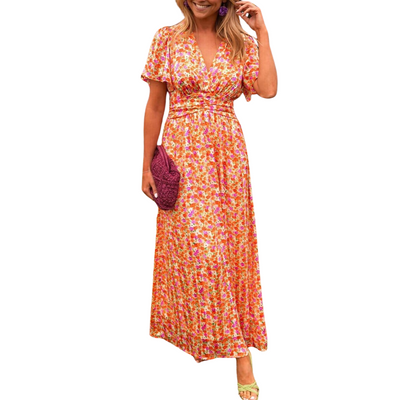 Charlotte™ | Elegant V-Neck Maxi Dress