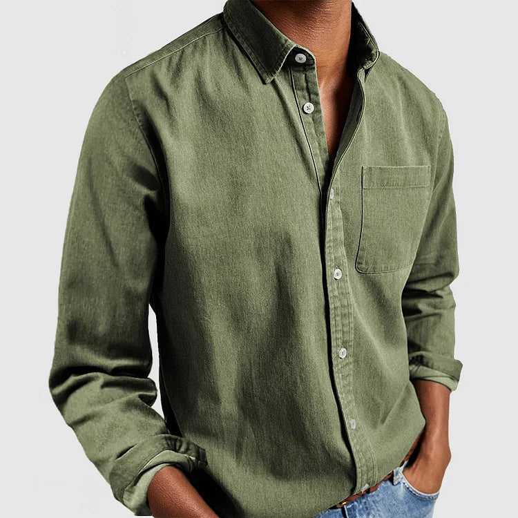Van der Hulst™ | Premium casual overhemd met lange mouwen