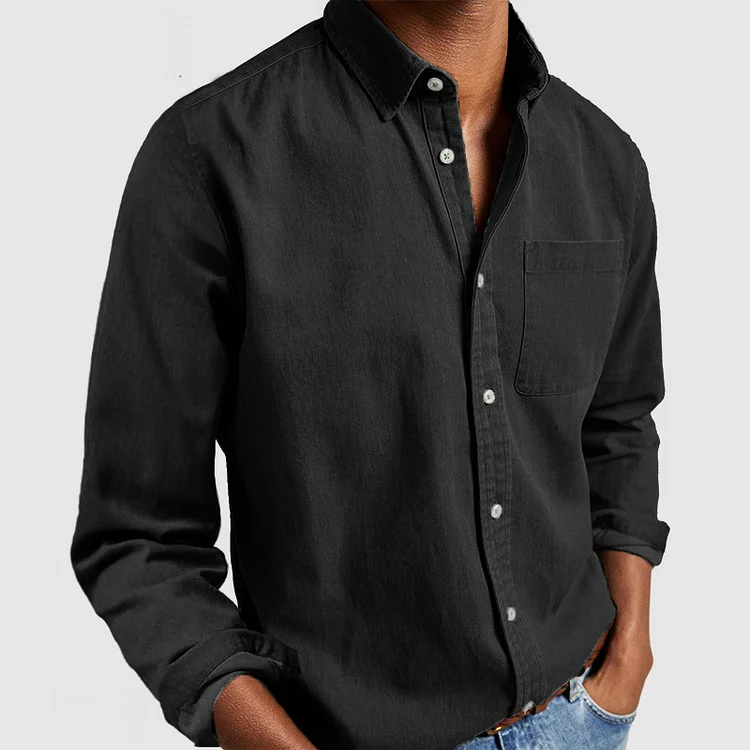 Van der Hulst™ | Premium casual overhemd met lange mouwen