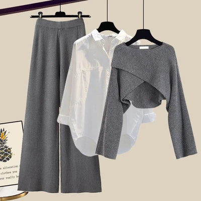 Tina Cashmere Three-Piece Long Sleeve Set