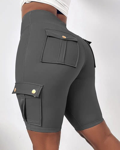 High-Waist Tummy Control Active Shorts