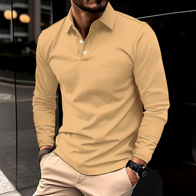 H.L Casual Long-Sleeved Polo