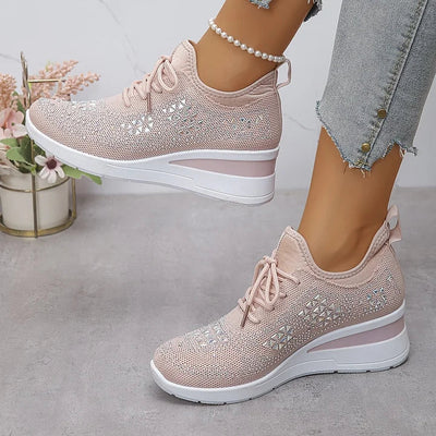 Giselle – Orthopedische sneakers met glinsterende steentjes