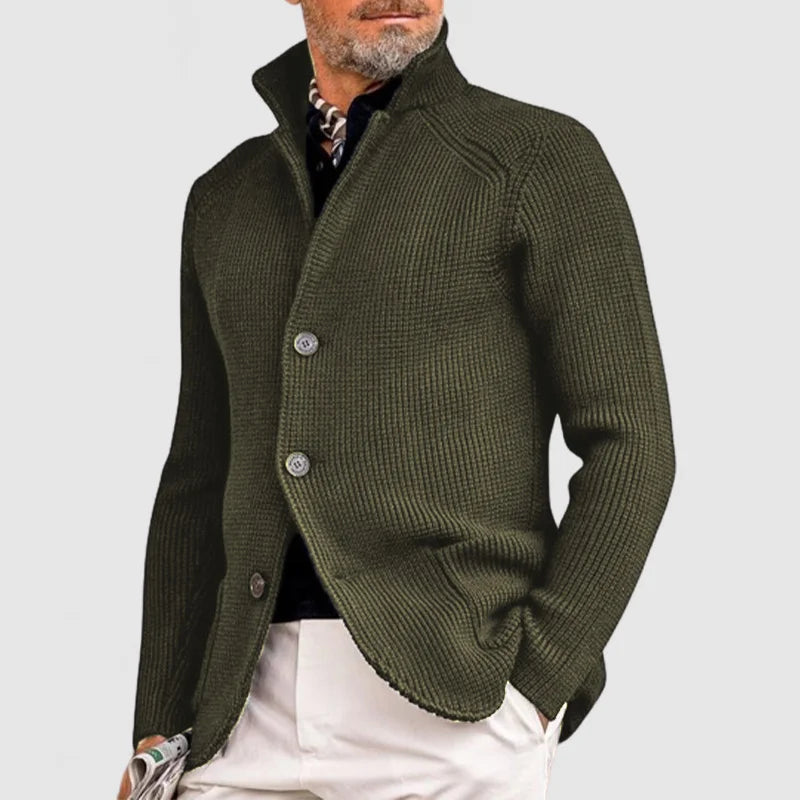 Marzio Refined Cardigan with Button Fastening