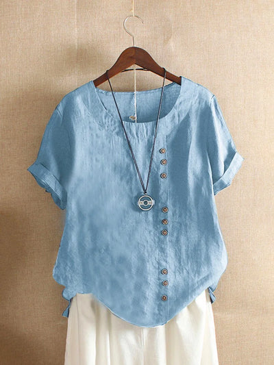 Cotton and Linen T-shirt