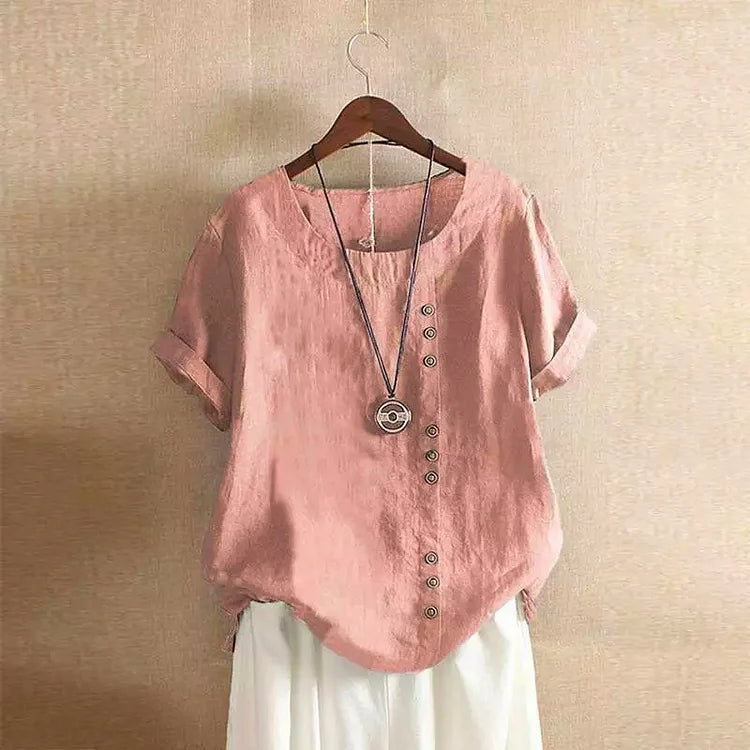 Cotton and Linen T-shirt