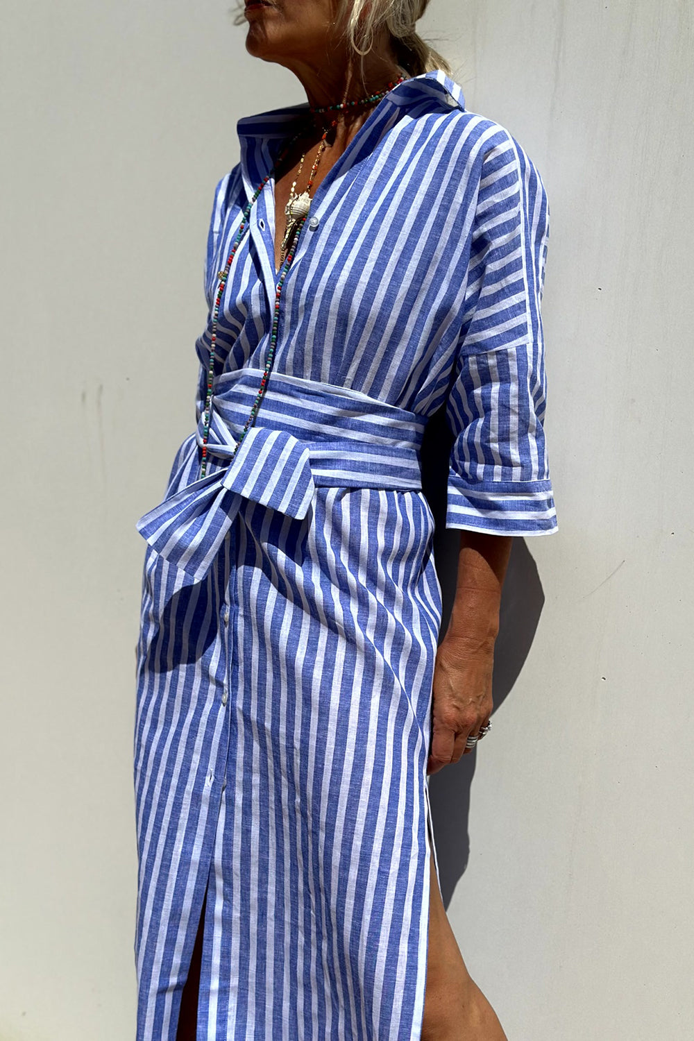 SOPHIE | Gestreepte Blousejurk met Tijdloze Stijl en Elegant Comfort