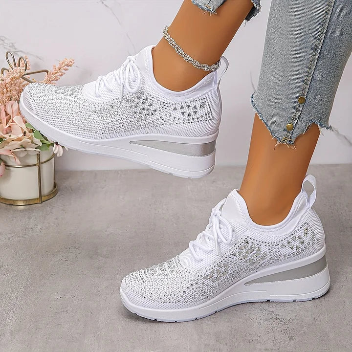 Giselle – Orthopedische sneakers met glinsterende steentjes