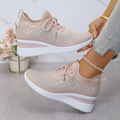 Giselle – Orthopedische sneakers met glinsterende steentjes