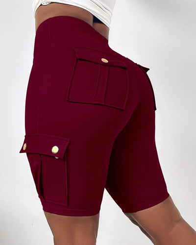 High-Waist Tummy Control Active Shorts