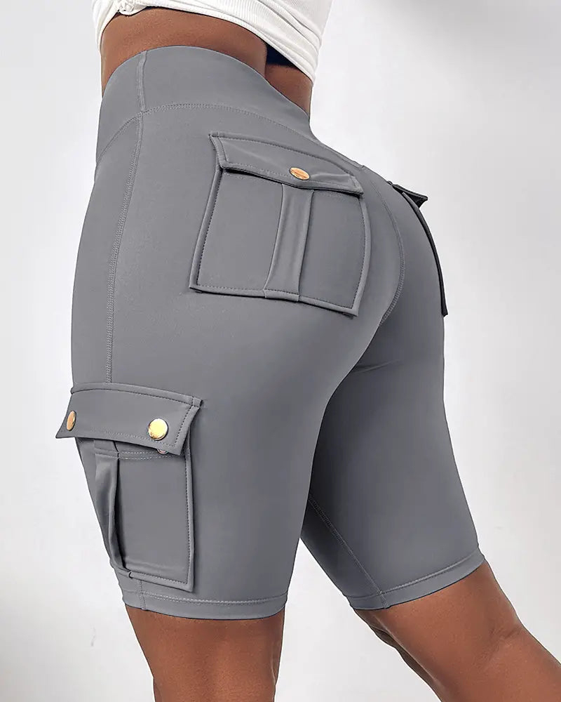High-Waist Tummy Control Active Shorts