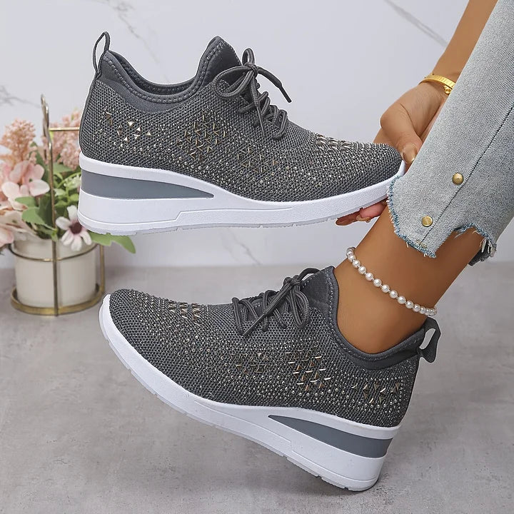 Giselle – Orthopedische sneakers met glinsterende steentjes