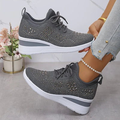 Giselle – Orthopedische sneakers met glinsterende steentjes