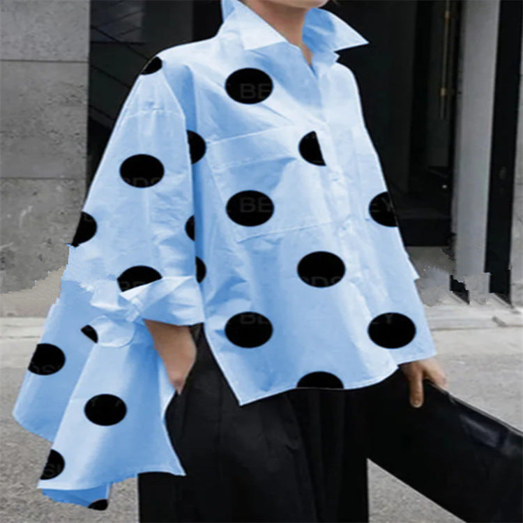 Polka Dot Long Sleeve Shirt
