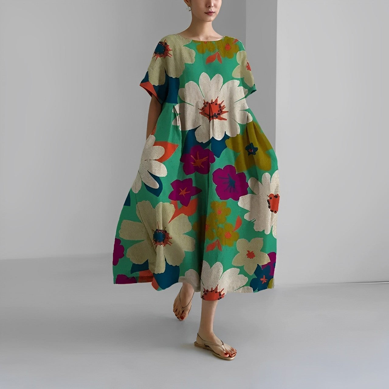 CÉLESTINE | Boheemse Bloemenjurk met Romantische Flair