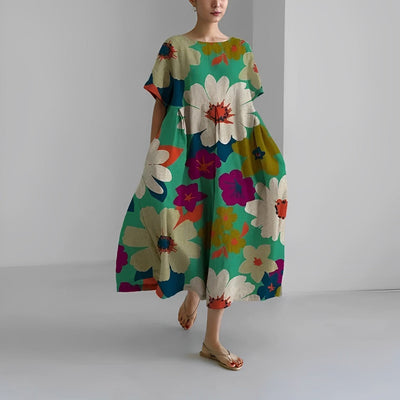 CÉLESTINE | Boheemse Bloemenjurk met Romantische Flair