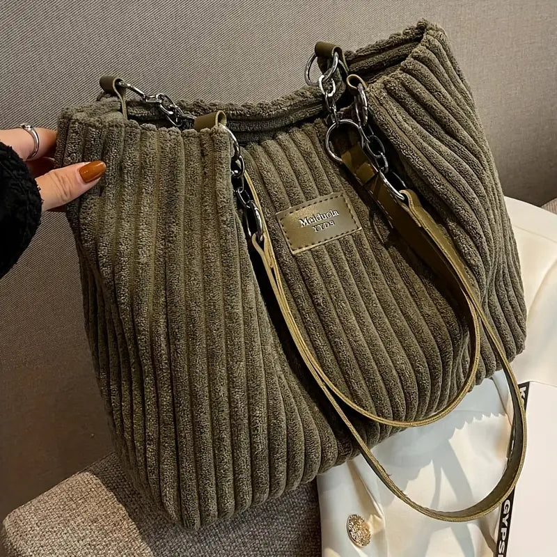 MEGAN COTTON CORDUROY BAG