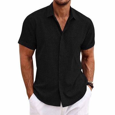 H.L Alexander Linen Short-Sleeved Shirt