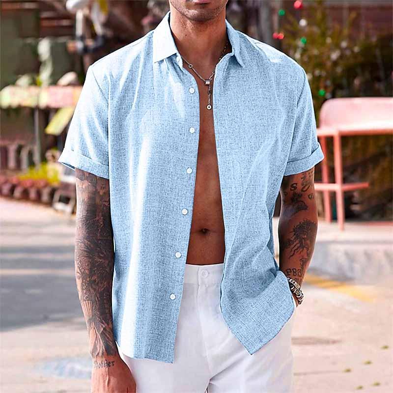 H.L Alexander Linen Short-Sleeved Shirt