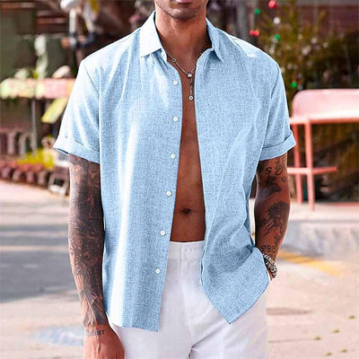 H.L Alexander Linen Short-Sleeved Shirt