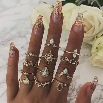 Unieke premium set met 8 tot 12 ringen