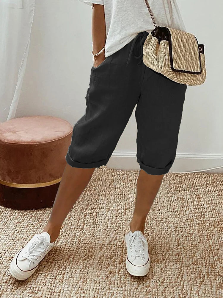 Rosetta™ - Cotton Linen Ladies Shorts