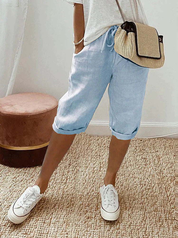 Rosetta™ - Cotton Linen Ladies Shorts