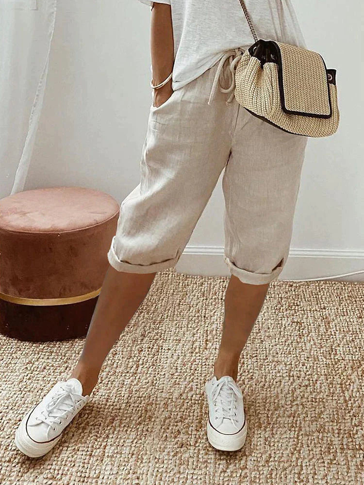 Rosetta™ - Cotton Linen Ladies Shorts