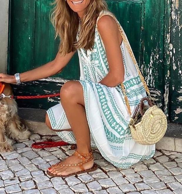 Selena Printed Midi Dress