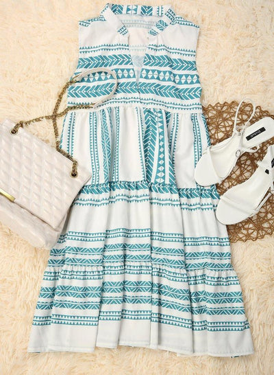 Selena Printed Midi Dress
